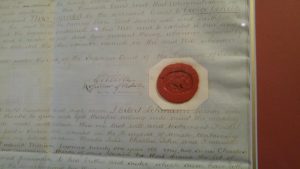 An example of an old South Australian seal of Probate circa 1880.  